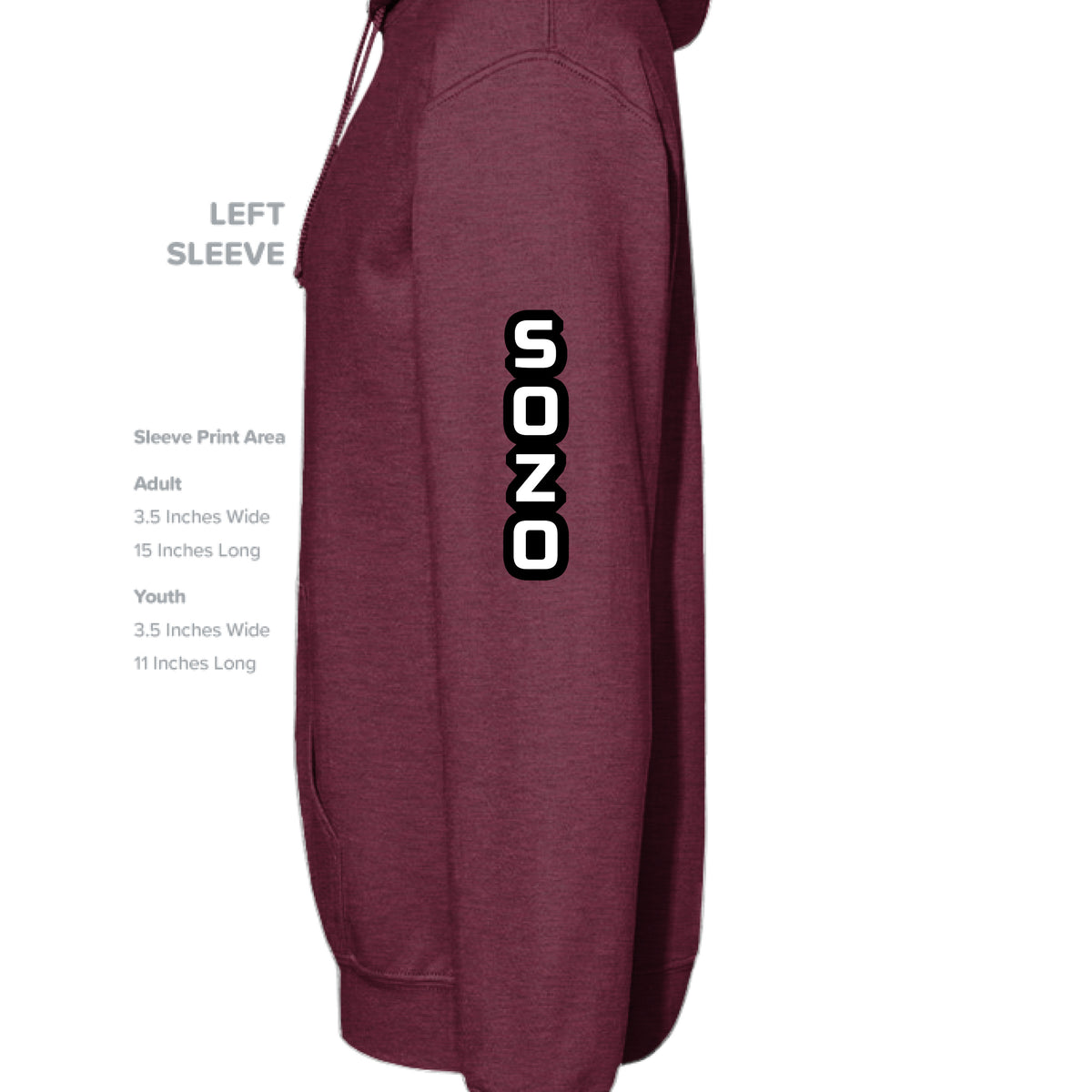 Heather Sport Dark Maroon - SLEEVE_LEFT